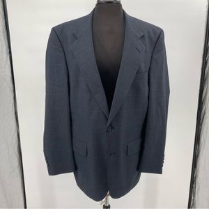 Burberry 2-button Up Plaid Wool Single Breasted Blazer - Size 42